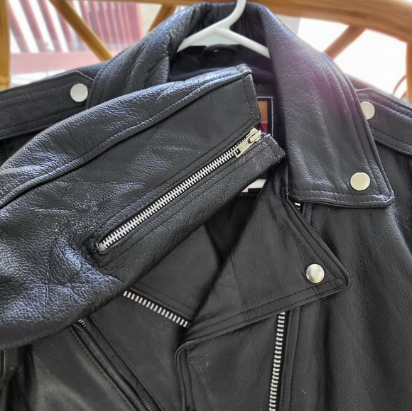 Permanently Closed (verified by Cooper) rare hand painted leather jacket - Picture 2 of 6